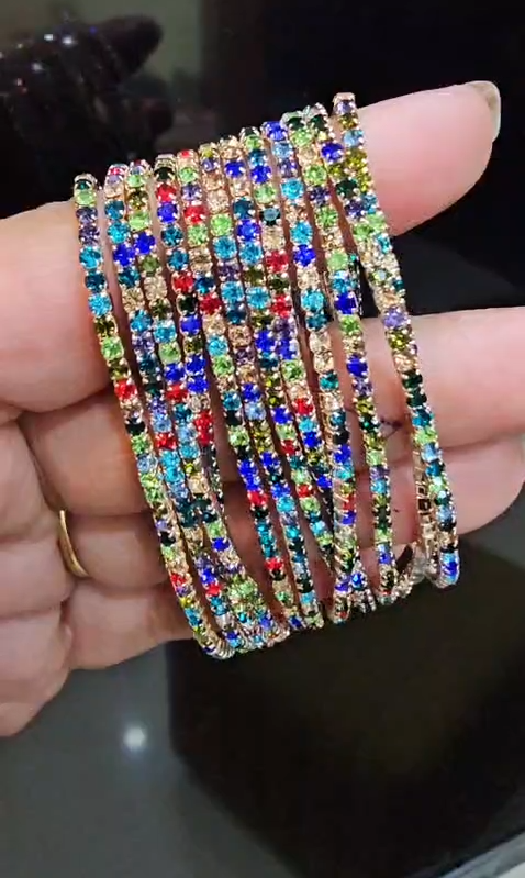 Elastic 12 Pcs Adjustable Bracelet Set – Trendy & Stylish Collection